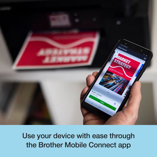 Brother MFC-J4550DW All-in-One Printer - Black - Annotation - Mobile connect app