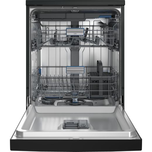 Beko CornerIntense™ Standard Dishwasher - Anthracite - Door open