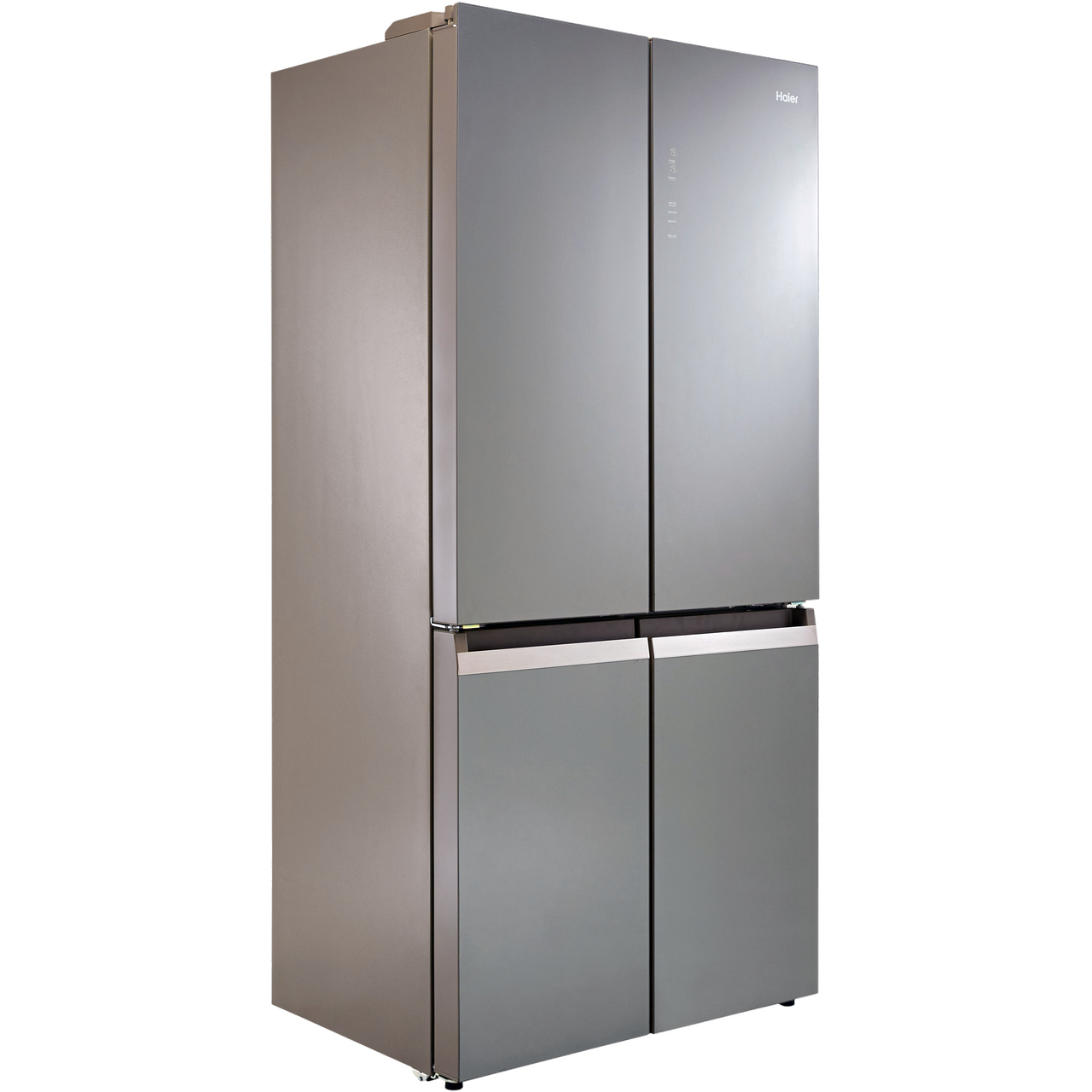 haier htf 508dgs7 fridge freezer titanium glass