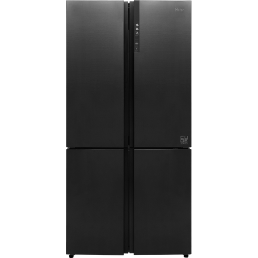 Frigo Americano Haier HTF-610DSN7 - Clase F, 4 Puertas, FlexZone, 628L,  NoFrost, Inverter, Negro - ElectroCity