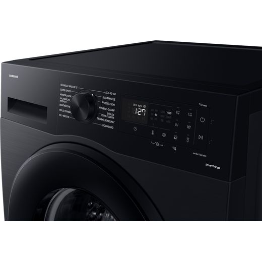 Samsung Series 5 AI Energy WW10FG5U34ABEU 10kg WiFi Connected Washing Machine with 1400 rpm - Black - Control panel