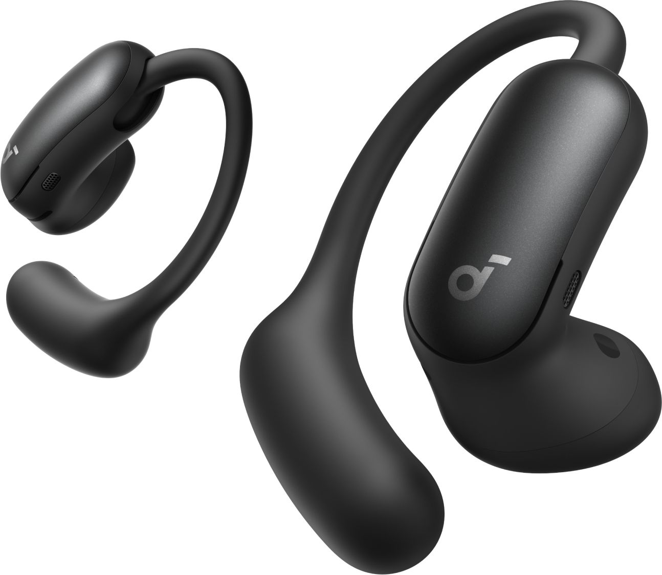 Soundcore - AeroFit 2 Pro - Open Ear Headphones - Noise Cancelling - Black