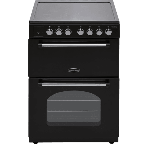 Rangemaster Classic 60 Electric Cooker with Induction Hob - Black / Chrome