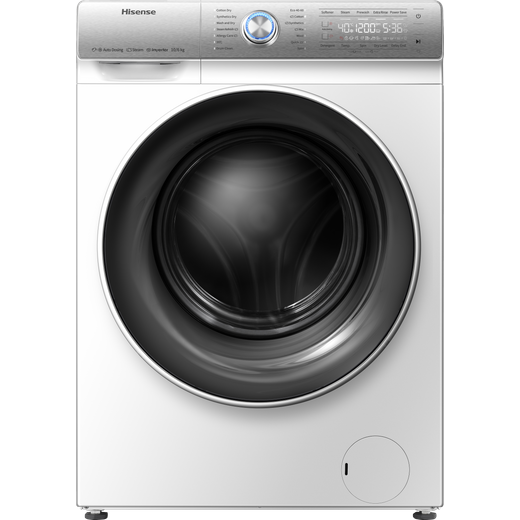 Hisense WFQR1014EVAJM 10Kg Washing Machine with 1400 rpm - White - B Rated