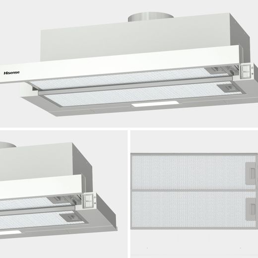 Hisense CH6T10BXUK Telescopic Cooker Hood Stainless Steel - Details