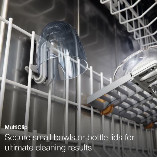 Miele Fully Integrated Standard Dishwasher - Clean Steel - Annotation - multi clip shot