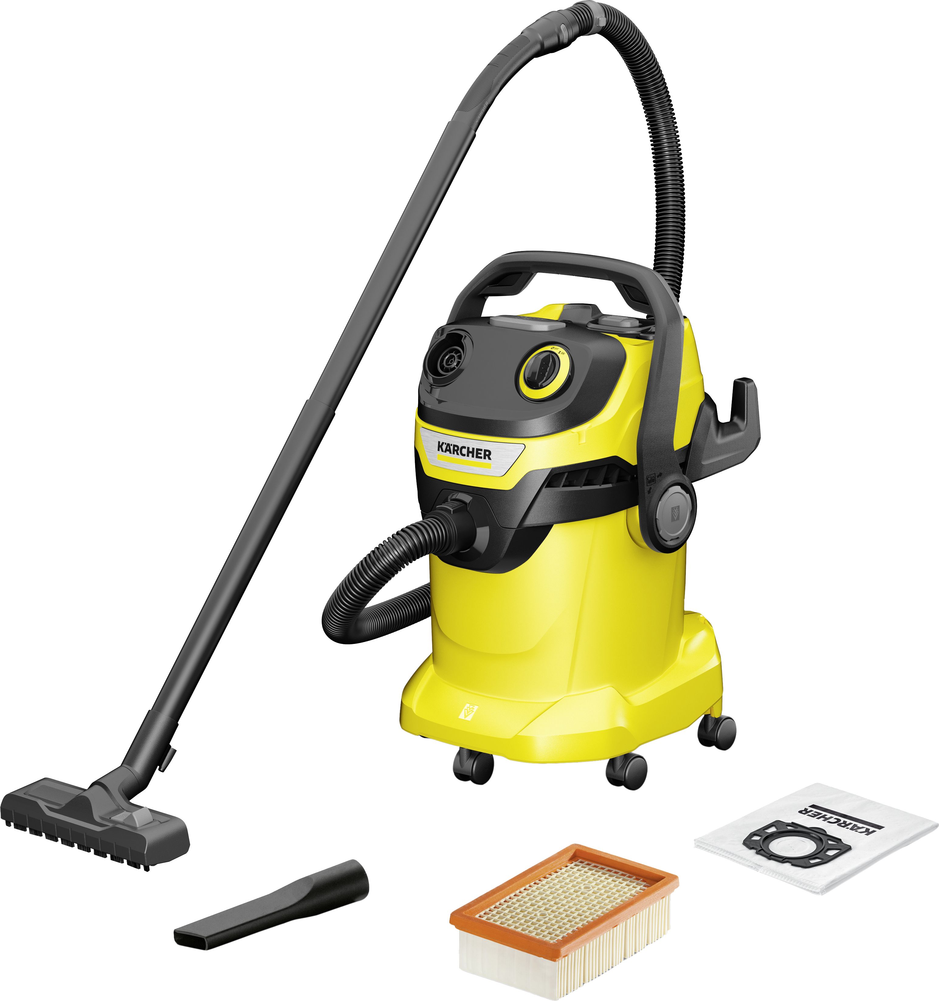 Kärcher WD 5 Wet & Dry Cleaner - 25L - Yellow