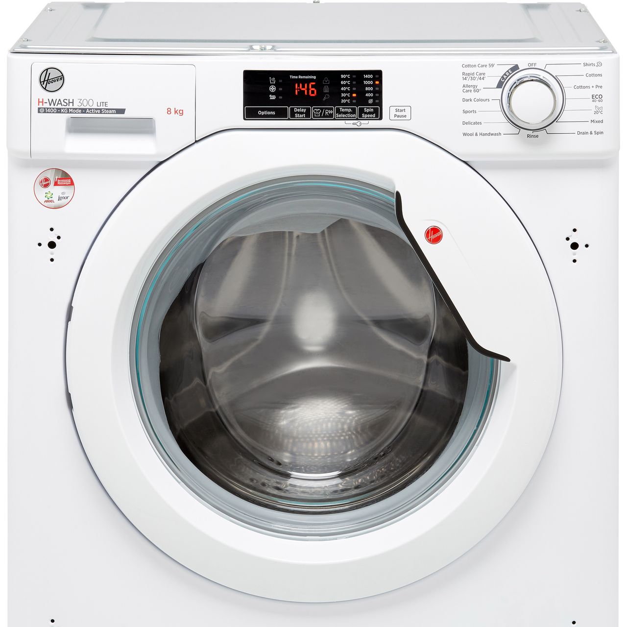 hoover h wash 300 hbws 48d1e 80 integrated washing machine