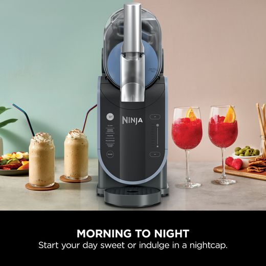 Ninja FS301UK Frozen Drink Maker Arctic Blue / Grey - Annotation - Morning and night shot