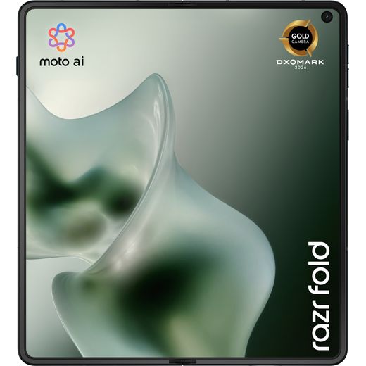 Motorola Razr 70 Fold 512GB in Blackend Blue - front open shot