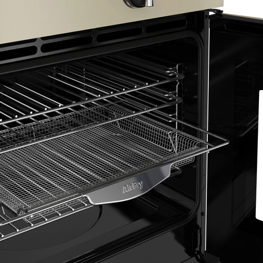 Belling Farmhouse 100Ei 100cm Electric Range Cooker with Induction Hob - Cream - Close up rack shot