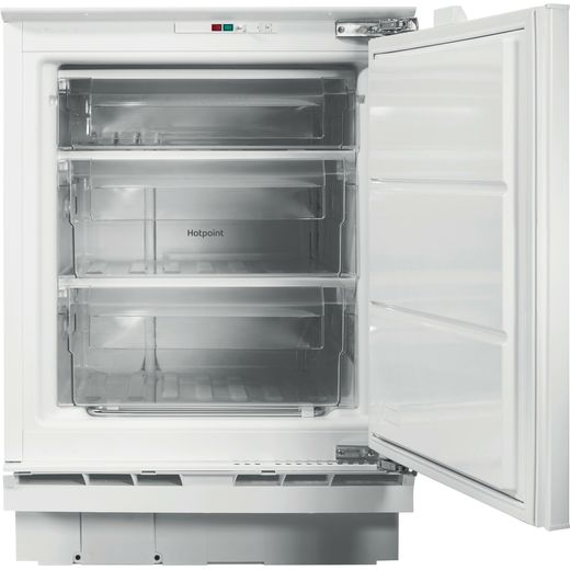 Hotpoint Integrated Under Counter Freezer  - Front with door open shot