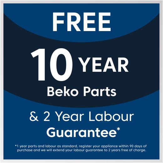 Beko 10 year parts 2 year labour
