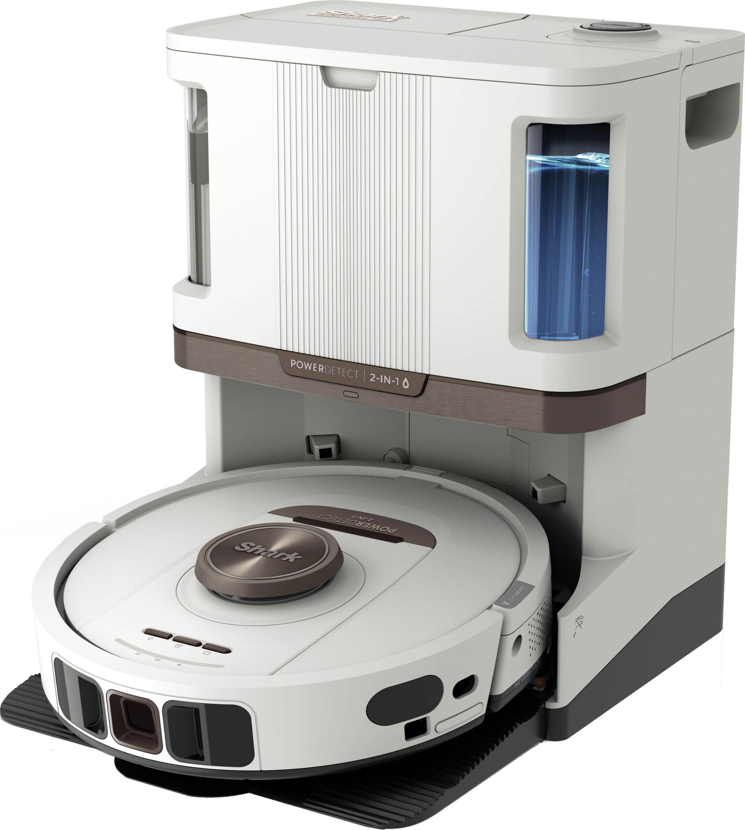 Shark RV2800ZEUKWH Robot Vacuum Cleaner - LiDAR Navigation - Bagless - 2.3 L - White