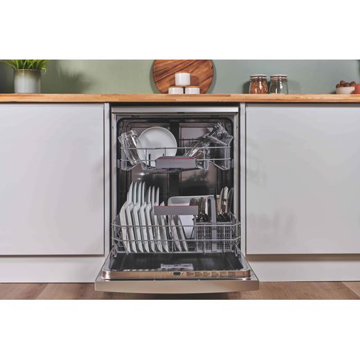 Bosch Series 4 Standard Dishwasher - Silver Inox - Door open