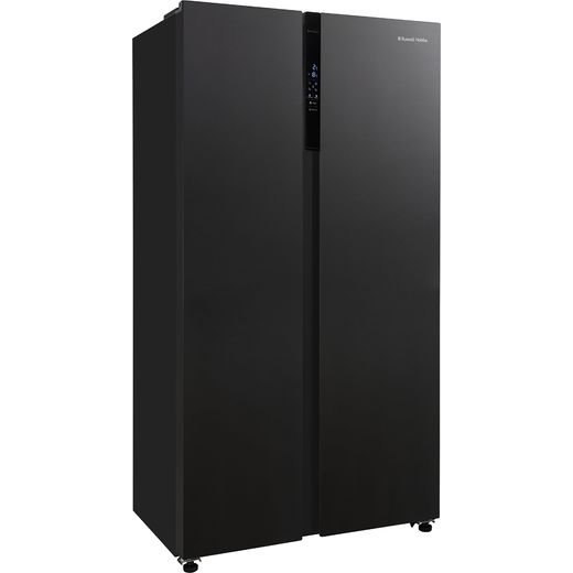 Russell Hobbs American Fridge Freezer - Black Steel - Right perspective