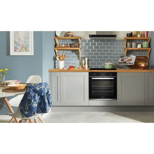 Beko AeroPerfect™ RecycledNet™ Electric Single Oven - Stainless Steel - Single oven in modern kitchen