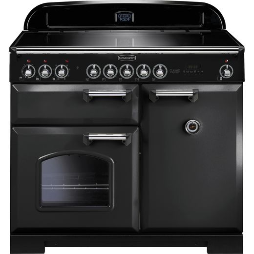 Rangemaster, range cooker Charcoal Black / Chrome CDL100EICB/C_CHC