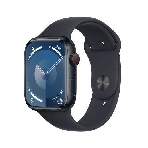 Apple Watch Series 9, 45mm, Midnight Aluminium Case, GPS + Cellular ...
