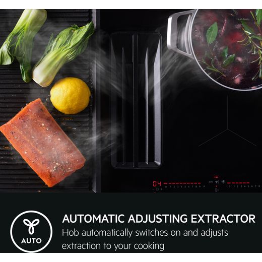 AEG TCH74B01CB 949598097 Induction Hob - Black - Annotation - Automatic adjustable extractor shot