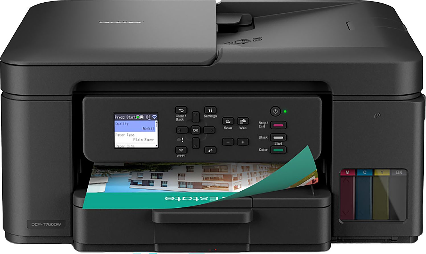 Brother DCPT780DW Wireless Inkjet Printer - Black, Black