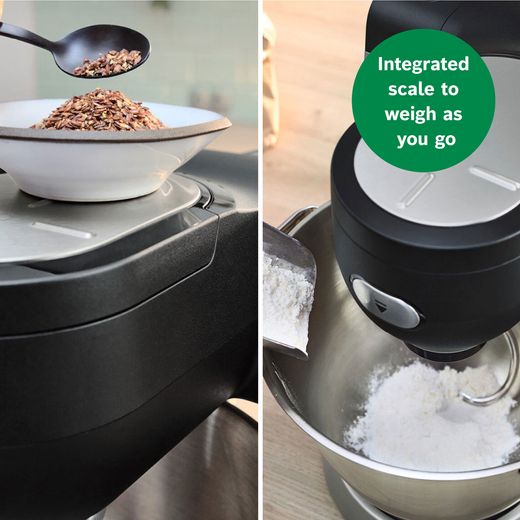 Bosch Series 6 MUMS6ZM00G Stand Mixer with 5.5 Litre Bowl - Black - Annotation - Improved scales shot