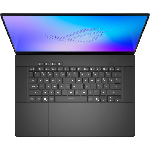 ASUS ROG Zephyrus G16 GU606AR-TB016W 16" Gaming Laptop - NVIDIA GeForce RTX 5070 Ti, Intel® Core™ Ultra 9, 2TB SSD - Grey - Keyboard top view