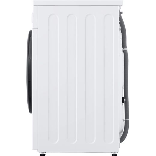 LG A10 Series Steam™ F4A10S8NWK 8kg Washing Machine with 1400 rpm - White - Side shot