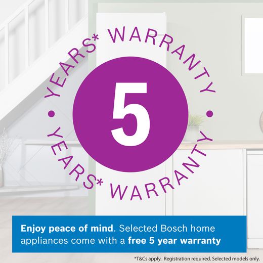 Bosch Series 4 70/30 Frost Free Fridge Freezer - White  - Annotation - 5yr warranty shot