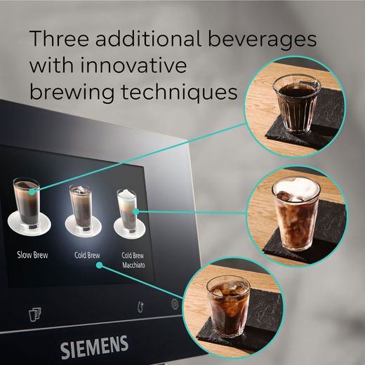 Siemens TQ717GB3 Coffee Machines Stainless Steel - Annotation - 3 additional beverages shot