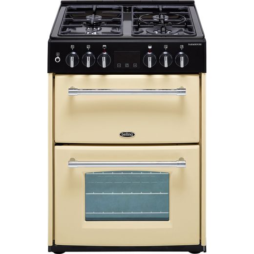 Belling Farmhouse60DF Dual Fuel Cooker - Cream - Needs 4.8KW Electrical Connection