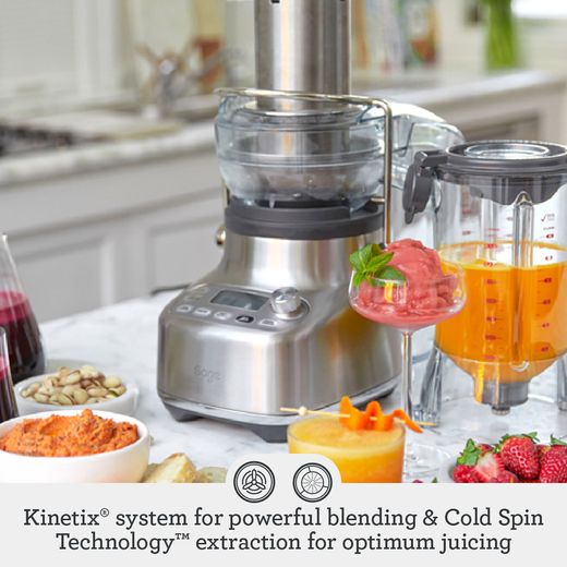 Sage The 3X Bluicer™ Pro SJB815BSS2GUK1 Juicer & Blender - Brushed Stainless Steel - Annotation - Kinetic system shot