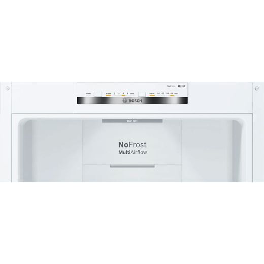 Bosch Series 4 70/30 Fridge Freezer - White - Control panel