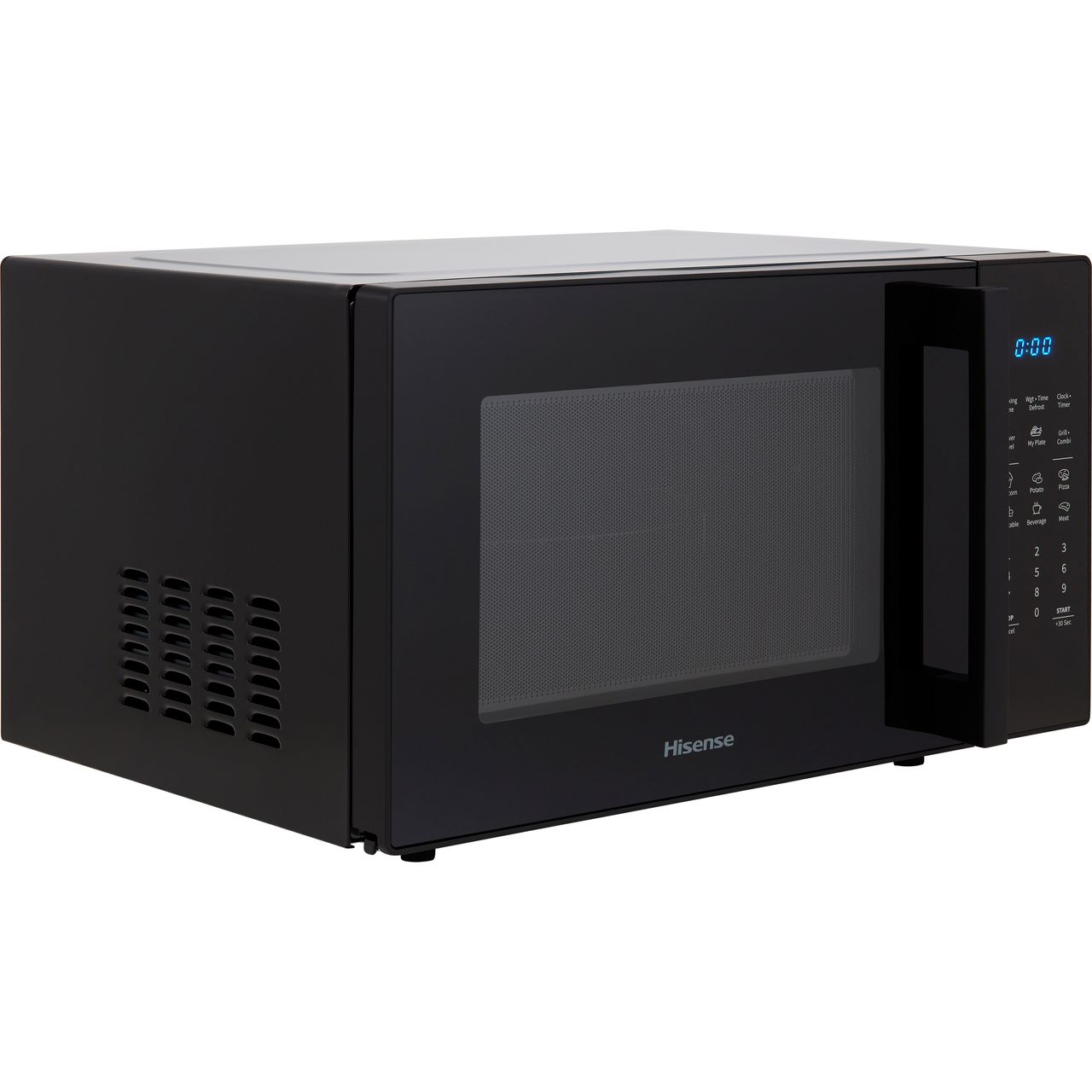 Black L x W x H Hisense H28MOBS8HGUK Freestanding 28 Litre Microwave With Grill 17 x 20 x 12 inches 