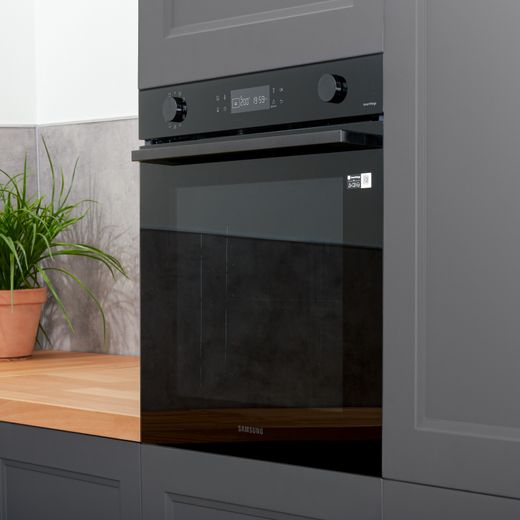 Samsung Bespoke Series 4 Electric Single Oven - Black Glass - Oven in kitchen