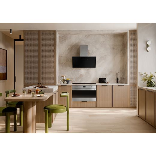 Smeg Classic SF9302TX Built In Electric Single Oven - Stainless Steel - Oven in kitchen shot