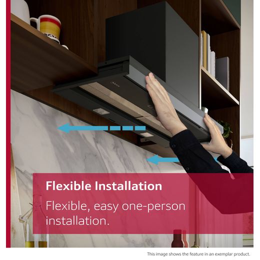 NEFF N90 Cooker Hood - Black - Annotation - Flexible Installation