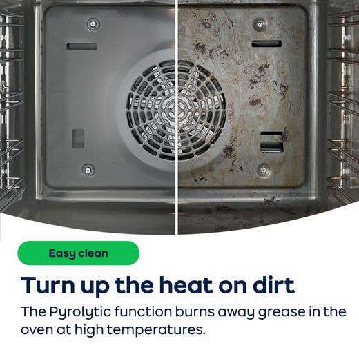 Bosch Serie 8 Electric Single Oven - Black - Annotation - Cleaning method shot