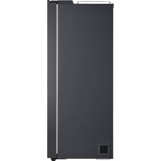 LG NatureFRESH™ American Fridge Freezer - Matte Black - Side shot