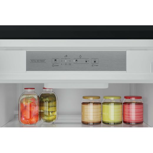 Hotpoint Integrated 70/30 Total No Frost Fridge Freezer - White - Control panel shot 