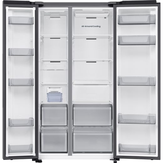 Samsung Series 7 SpaceMax™ American Fridge Freezer - Silver - Doors open