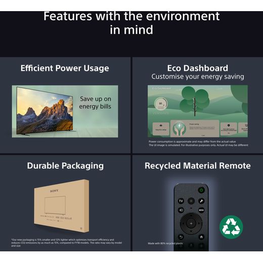 Sony BRAVIA 5 XR55B 65" 4K Ultra HD MiniLED Smart Android TV - Annotation - Environment in mind shot 