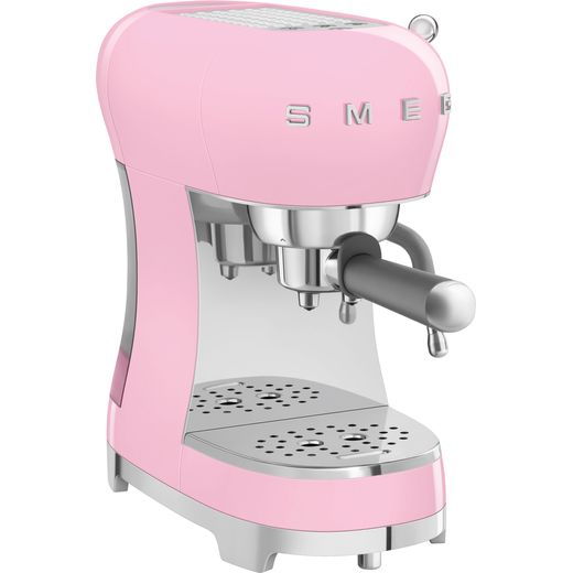 Smeg 50's Retro Espresso Coffee Machine - Pink - Right perspective