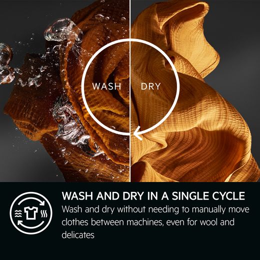 AEG / 6Kg Washer Dryer - White - Annotation - Wash and dry shot