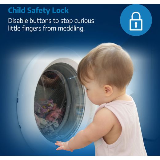 Beko BW1O3721W 7kg Washing Machine with 1200 rpm - White - Annotation - Child-Safety-Lock