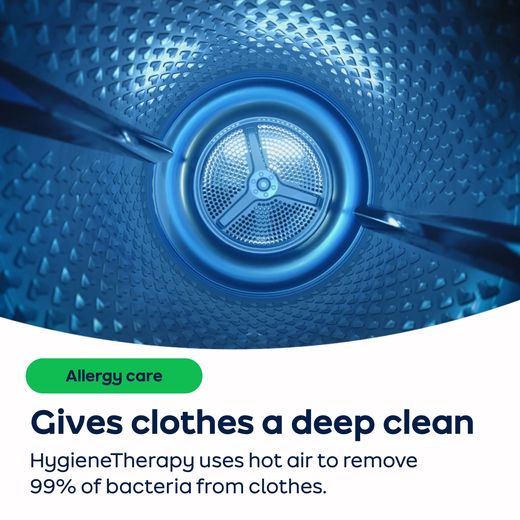 Beko SteamCure Integrated 7Kg / 5Kg Washer Dryer - White - AO Annotation - Hygiene-Therapy