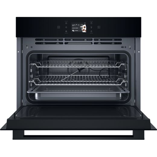 Hotpoint HCW9OWPHTSBUK Microwave Black - Door open