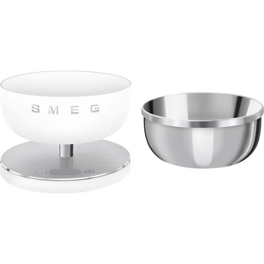 Smeg KSC01WHMWW Smart Weighing Scale Sea Salt - Front scale and bowl shot