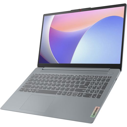 Lenovo IdeaPad Slim 3 15.6" Laptop - Intel N, 128 eUFS, 4 GB RAM - Koala Grey - Left perspective