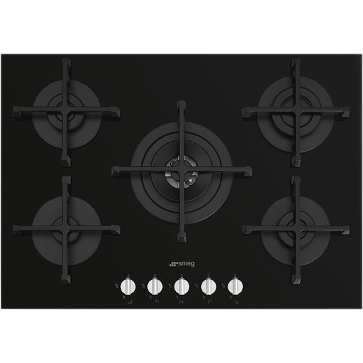 Smeg Piano Design PV275N 72cm Gas Hob - Black